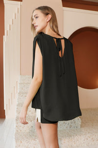 BLUSA NEGRA DE SEDA