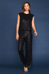BLUSA NEGRA DE LENTEJUELA