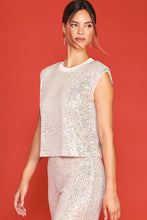 Cargar imagen en el visor de la galería, BLUSA CHAMPAGNE DE LENTEJUELA
