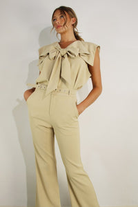SET CREMA TOP Y PANTALON