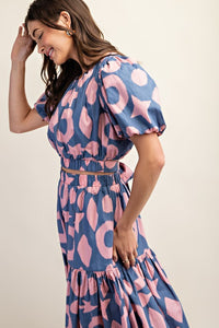 SET CELESTE CON ROSADO