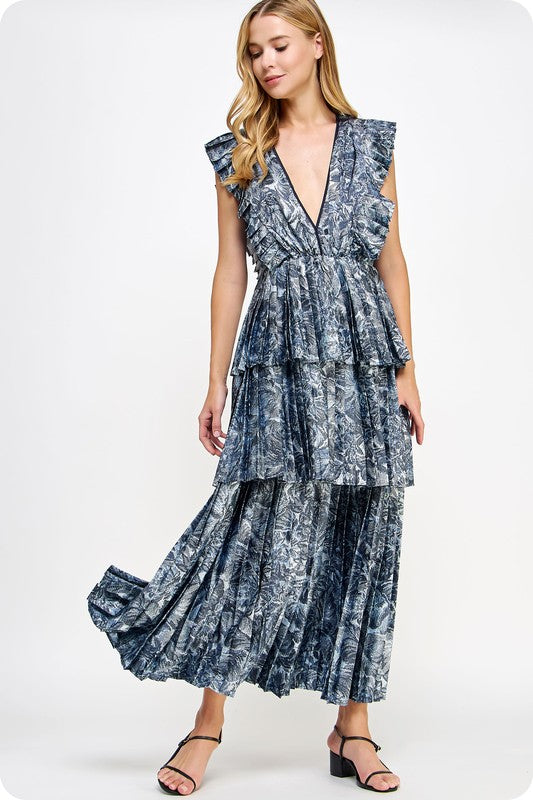VESTIDO LARGO PRINT FLORAL