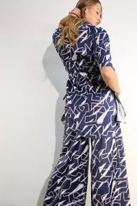SET CAMISA Y PANTALON AZUL
