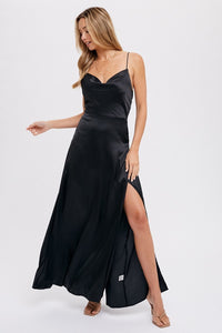 VESTIDO NEGRO DE SEDA