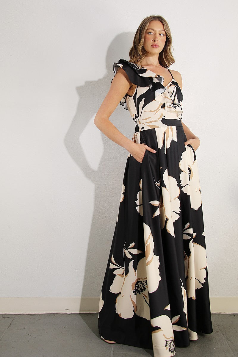 VESTIDO NEGRO ONE SHOULDER