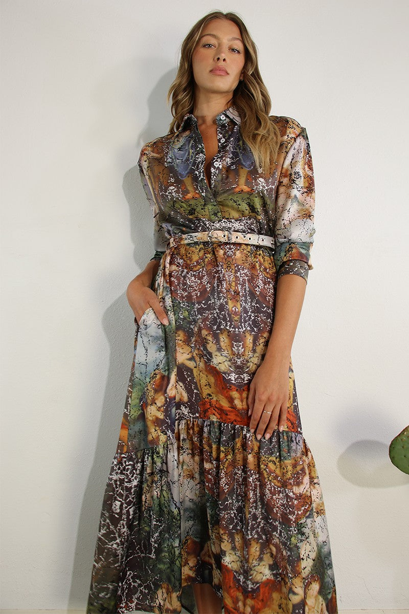 VESTIDO MULTICOLOR MAXI