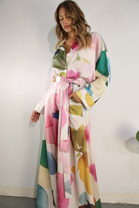 SET MULTICOLOR CAMISA Y PANTALON