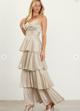 Cargar imagen en el visor de la galería, VESTIDO DORADO LARGO
