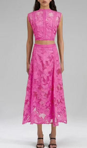 SET TOP Y FALDA ROSADO