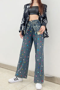 JEANS CON GEMAS