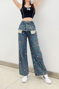 JEANS CON GEMAS