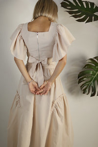 CONJUNTO TOP Y FALDA BEIGE