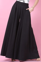Cargar imagen en el visor de la galería, PANTALON PALAZZO NEGRO

