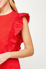 Cargar imagen en el visor de la galería, BLUSA ROJA POPLIN
